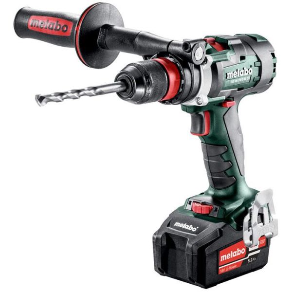 BS 18 LTX 3 BL Q I Metabo Borrskruvdragare med 5,2Ah SB 18 LTX 3 BL Q I Metabo Slagborrmaskin med 5,2Ah batterier