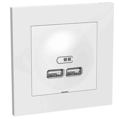 Elko Plus Laddstation infälld, 2 USB