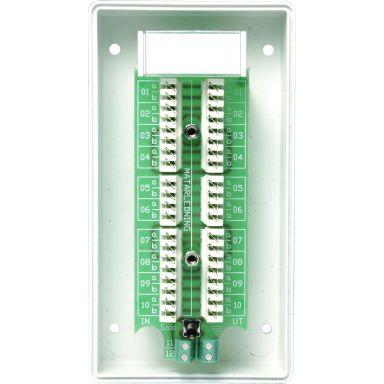 Alarmtech Fatum Modul Alarmboks 10 par, med sabotasjekontakt