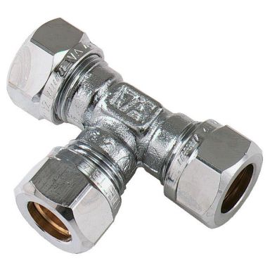 Vatette FG037085020 T-koppling 90°, förkromad, förminskad