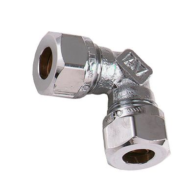 Vatette FG034040020 Vinkelkoppling 90°, förkromad