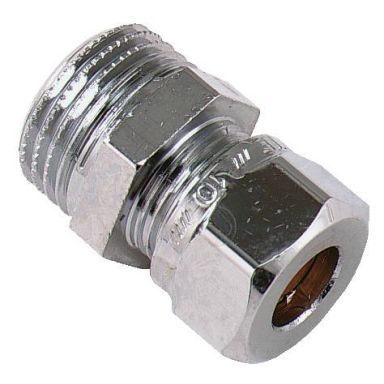 Vatette FG032043420 Klämringskoppling rak, förkromad, utv gänga