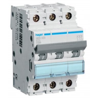 Hager NCN301 Miniatyrbryter 3-polet, 10 kA, C-karakteristikk