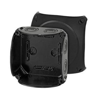 Hensel KF 0600 B Kytkentärasia musta, IP66, lasikuitu, ilman liitintä
