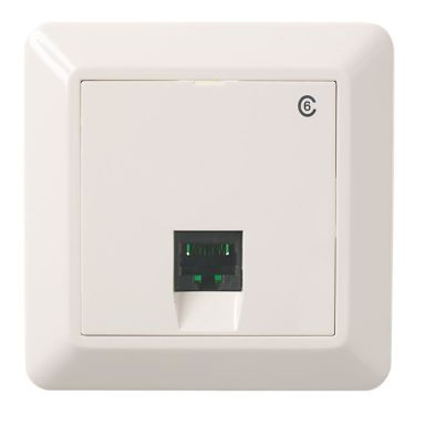 Elko UTP C6 RS Modularuttag rak, infälld