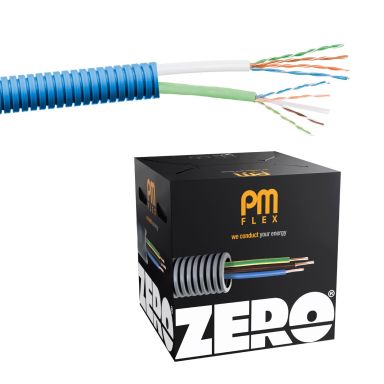 PM FLEX Kat6 ZERO Multimediakabel fördragen, trippelskärmad, halogenfri