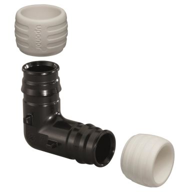Uponor 1880250 Vinkelkoppling 90°, inkl. anslutningsringar