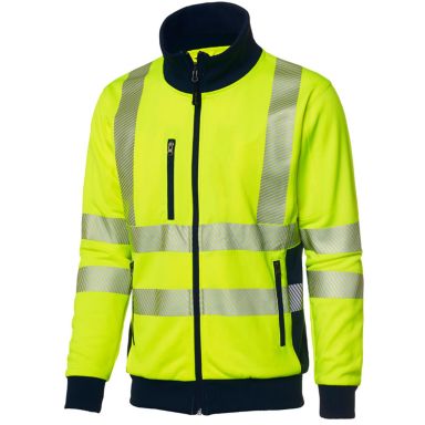Top Swede 1529 Neulepaita huomioväri, keltainen, kokopitkä vetoketju