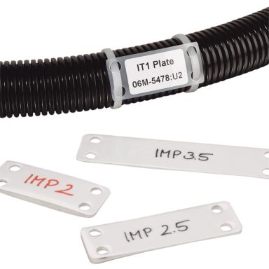 Hellermann Tyton 151-42259 Märkplatta vit, 100-pack