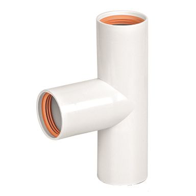 Faluplast 2316119 T-rör 3 muffar, med gummitätning