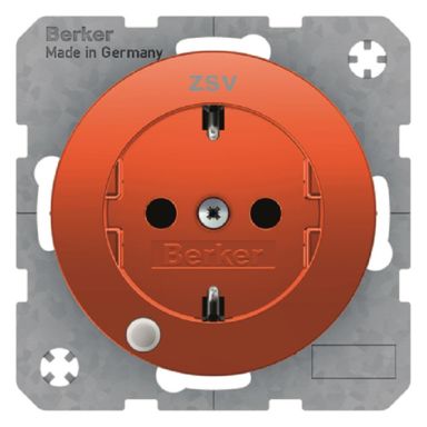 Hager 41102045 Seinäpistorasia 1-osainen, R.1/R.3, LED