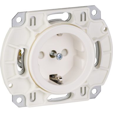 Schneider Electric WDE000927 Vägguttag jordat, snabbanslutning