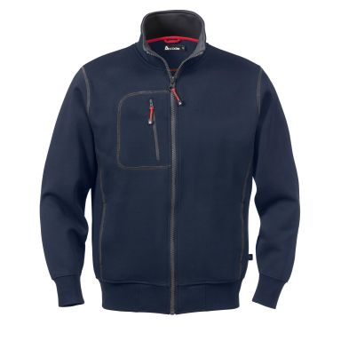 Fristads 1747 DF Sweatshirtjacka midnattsblå