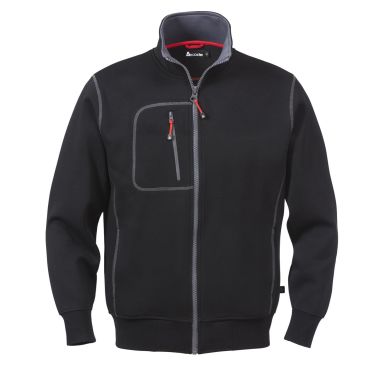Fristads 1747 DF Sweatshirtjacka svart