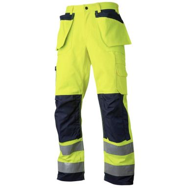 Top Swede 2516 Vyötäröhousut huomioväri, keltainen/laivastonsininen