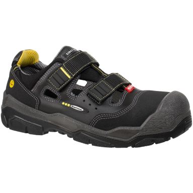 Jalas 1518 Antislip+ Skyddssandal S1P, svart