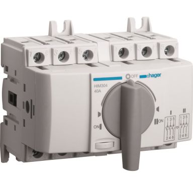 Hager HIM304 Reservekraftsomkobler 40 A