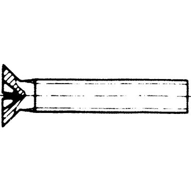 REYHER 009637009030012 Spårskruv M3, MFS, Mässing, DIN 963 A