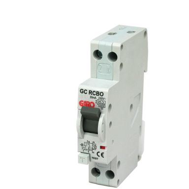 Garo RCBO GC B13A 1+N Personskyddsautomat 2-polig, 1 modul