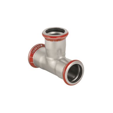 Geberit 1550940 T-rör pressmuff, elförzinkat