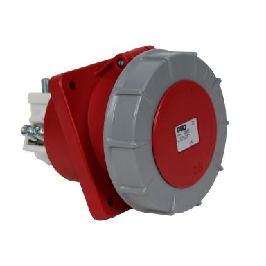 Garo UISV 3125-6 S Paneluttag IP67, 4-polig, 125A, sned