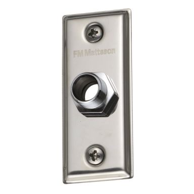 FM Mattsson 8530183 Väggbricka 1-håls, rostfri