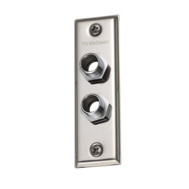 FM Mattsson 8530628 Väggbricka 2-håls, 12 mm