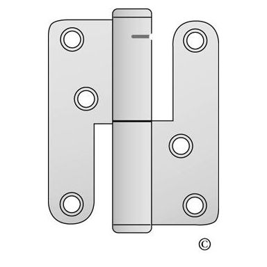 ASSA 2228-110 Fjädergångjärn 110 mm, förzinkad