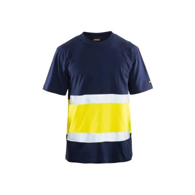 Blåkläder 339710133399XS T-skjorte varselgul/svart, UV-beskyttet, varsel