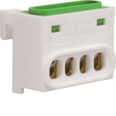 Hager GZ04E Jordklemme grønn