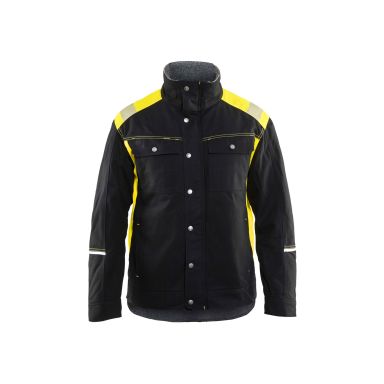 Blåkläder 491513709933M Vinterjakke svart/varselgul, håndverksjakke
