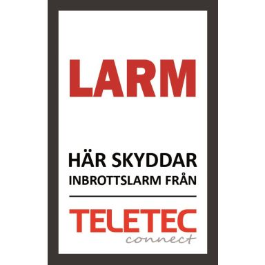 Teletec Connect 111851 Hälytyskyltti Itsekiinnittyvä