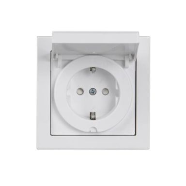 ABB Impressivo Vegguttak innfelt, jordet, IP44, hvit