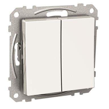 Schneider Electric Exxact WDE002116 Kytkin nelikulmainen keinuvipu, ilman kouria, valkoinen