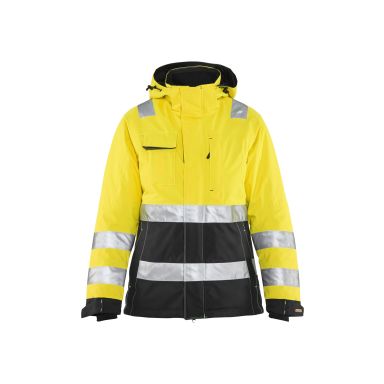 Blåkläder 487219873399XS Synlighetsjakke dame, varselgul/svart, vinter