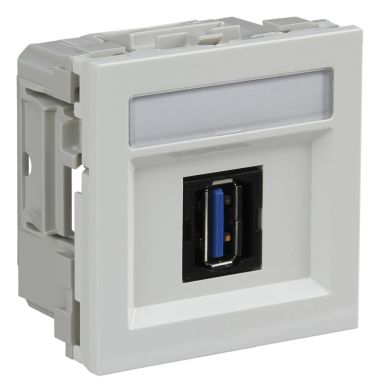 Schneider Electric INS64214 Multimedialiitäntä USB, merkkikilvellä
