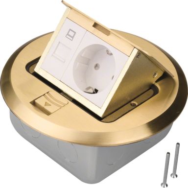 Hager BSRRJ45R45B Golvbox 101 x 50 mm