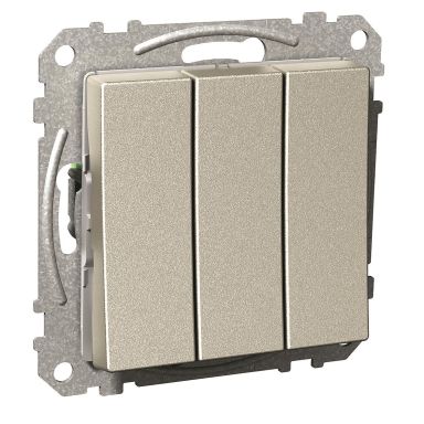 Schneider Electric Exxact Strömställare 250 V, fyrkantig vippa