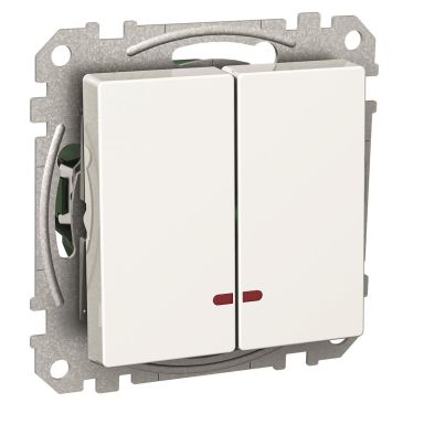 Schneider Electric Exxact Tryckknapp vit