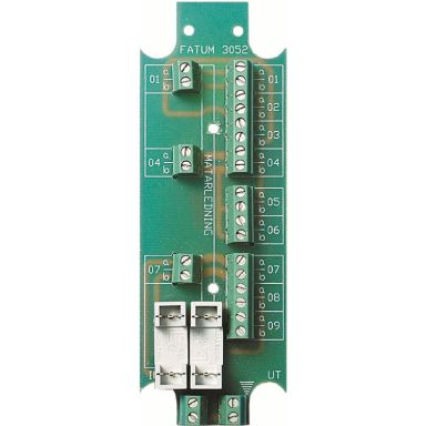 Alarmtech 3052.03 Bussplint 2 x 1-3 par, avsäkrad strömmatning