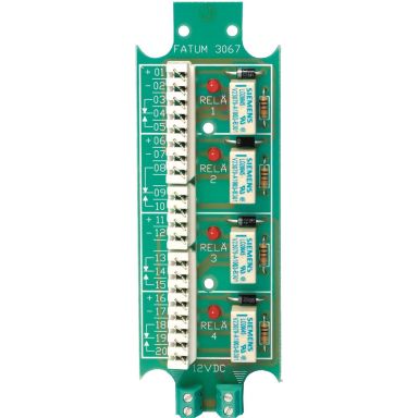Alarmtech 3067.01 Reläplint 4-relä, 12 DC