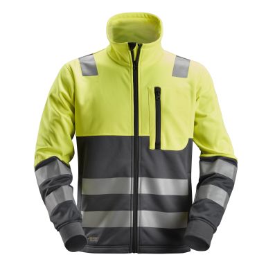 Snickers 8035 AllroundWork Fleecejakke varsel, gul