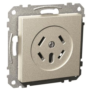 Schneider Electric Exxact Rikstelefonuttag 4-polig, snabbanslutning