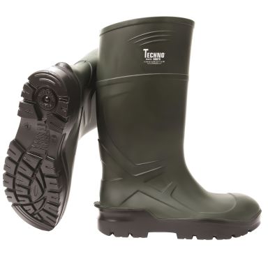 Techno Boots 04 Gummistøvel grønn, PU