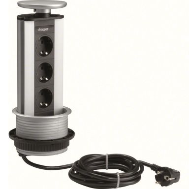 Hager G7043LAN Bordmodul 3 jordede uttak