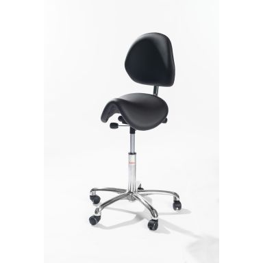Global Stole Dalton Alu Salstol med hjul og ryggstøtte, 580–770 mm