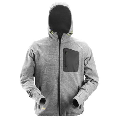 Snickers 8041 FlexiWork Hettegenser fleece, grå