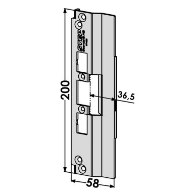 STEP ST4028 Stolpe för Schüco profilsystem