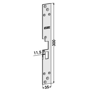 STEP ST195-B Stolpe för Sapa 2050, Schüco RS 65