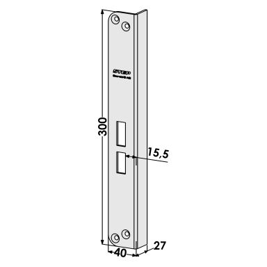 STEP ST802-A Slutbleck för stolpe ST184